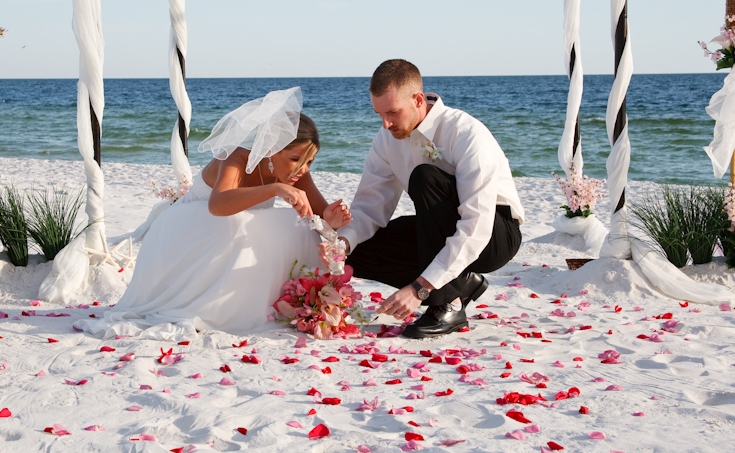 песочная свадьба 